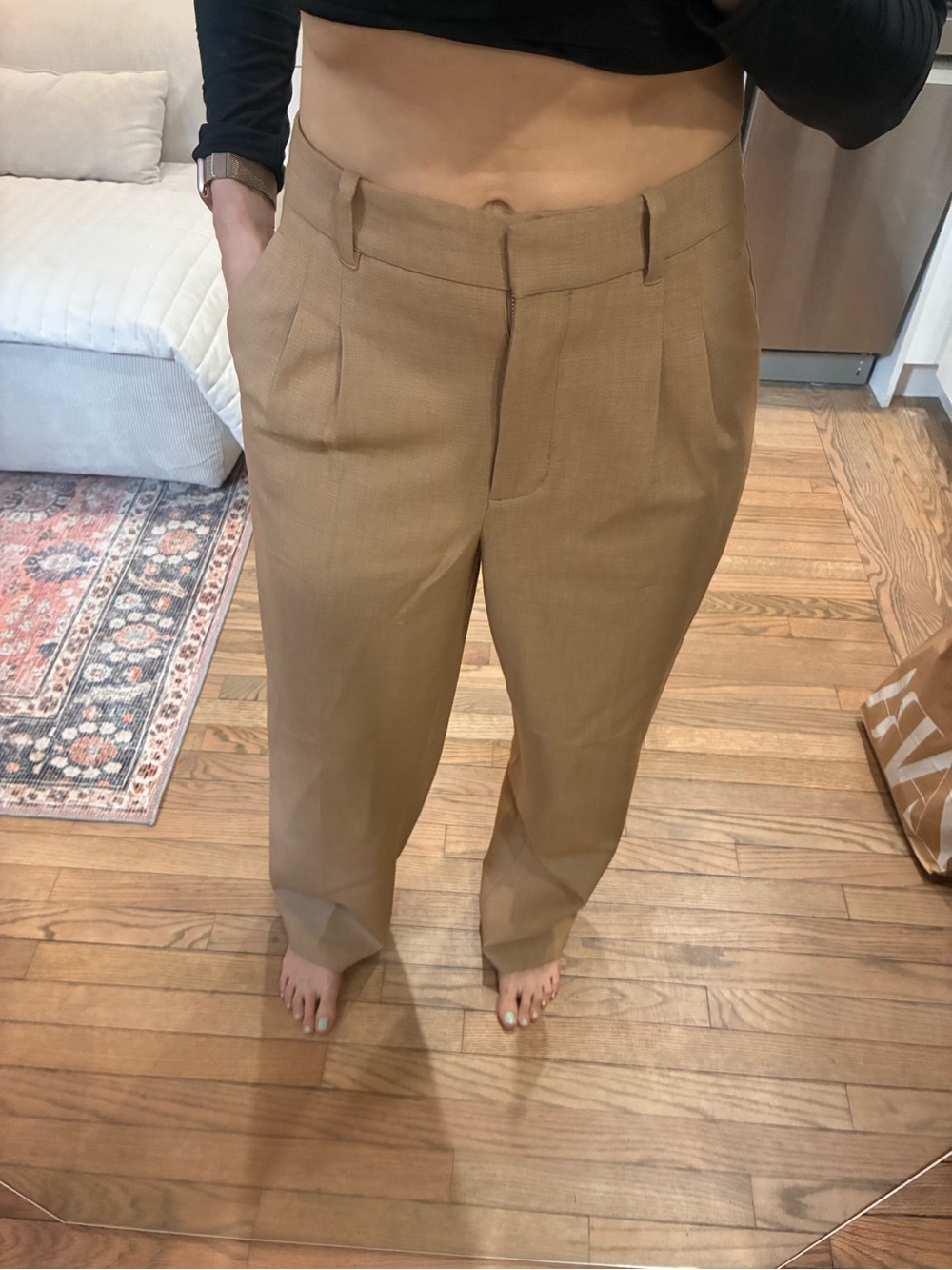 Babaton Effortless Pant in Light Camel